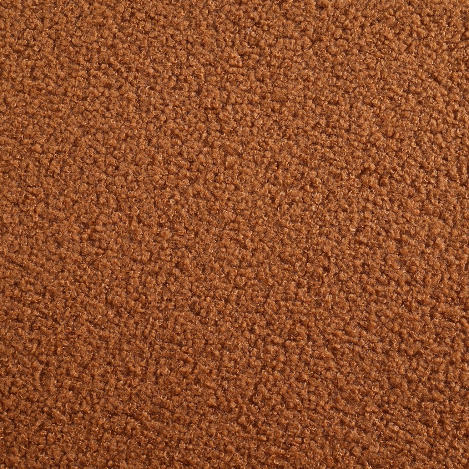 Christopher Knight Home Yadil Teddy Fleece Upholstered 3 Seater Sofa Couch, Wooden Home Sofa Living Room, Comfy Cloud Couch for Bedroom, Home Office, Orange