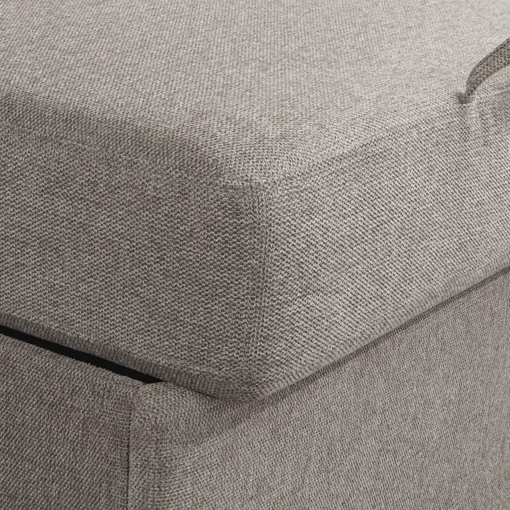 Serta Hawthorne 66.1' Slipcovered Convertible Sleeper Loveseat, Full Size, Dreamcoil Comfort, FingerGuard Pinch Point Protection, Polyester Tweed Fabric, Flax